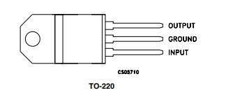 Pin diagram of L7815CV